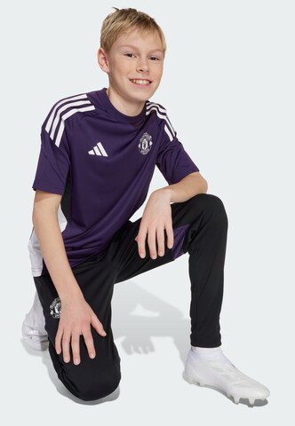 T-Shirt fonctionnel 'Manchester United Tiro 25 Competition' ADIDAS PERFORMANCE en violet