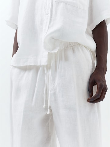 Pull&Bear Baggy Nadrág - fehér