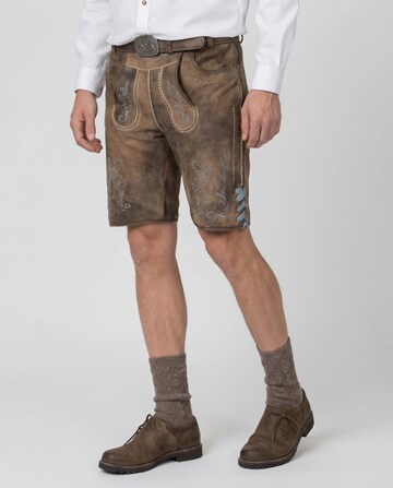 STOCKERPOINT Regular Klederdracht broek 'Leo Bavaria' in Bruin: voorkant