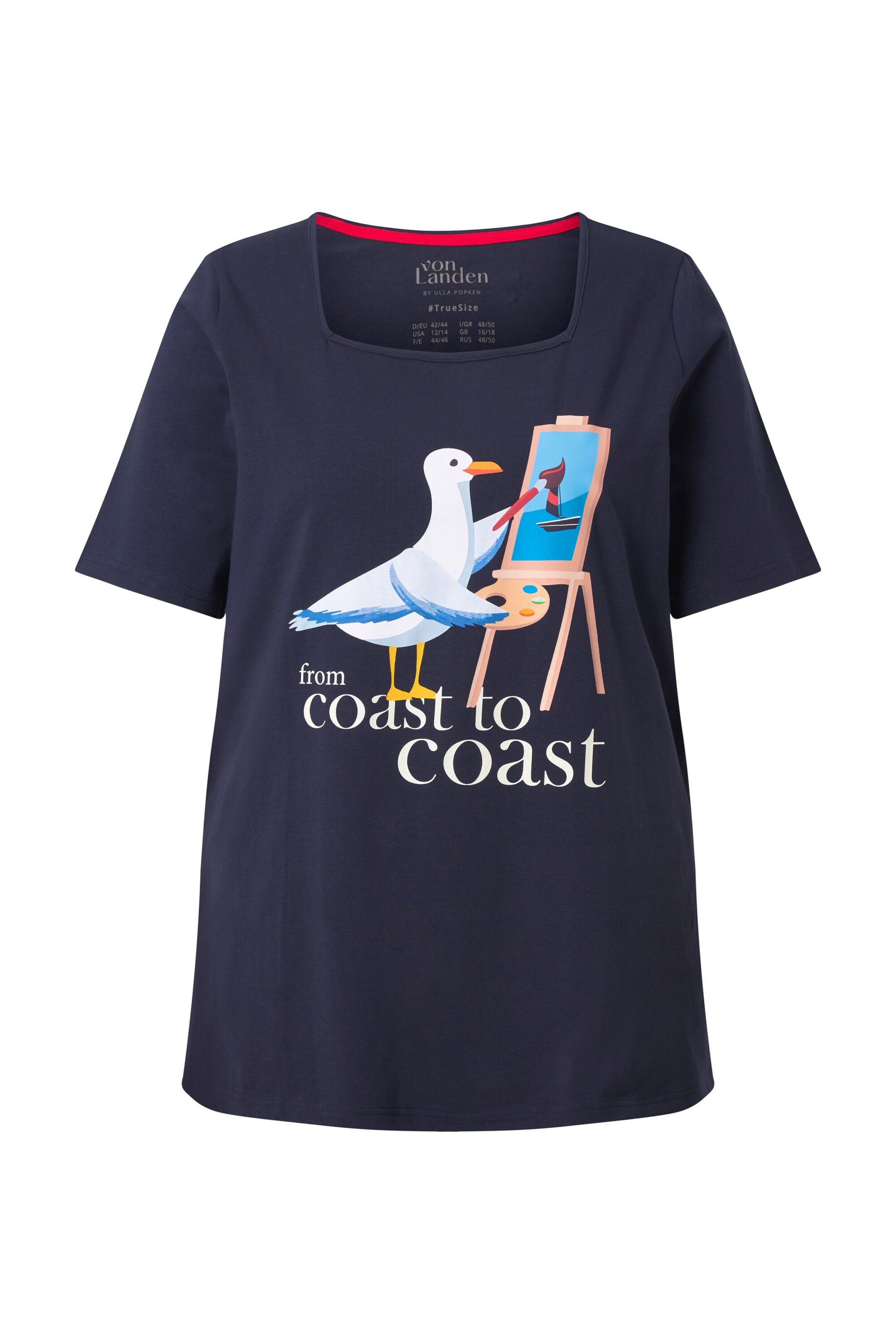 Ulla Popken Shirt in Blauw: voorkant