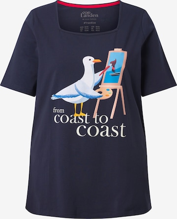 Ulla Popken T-Shirt in Blau: Vorderseite