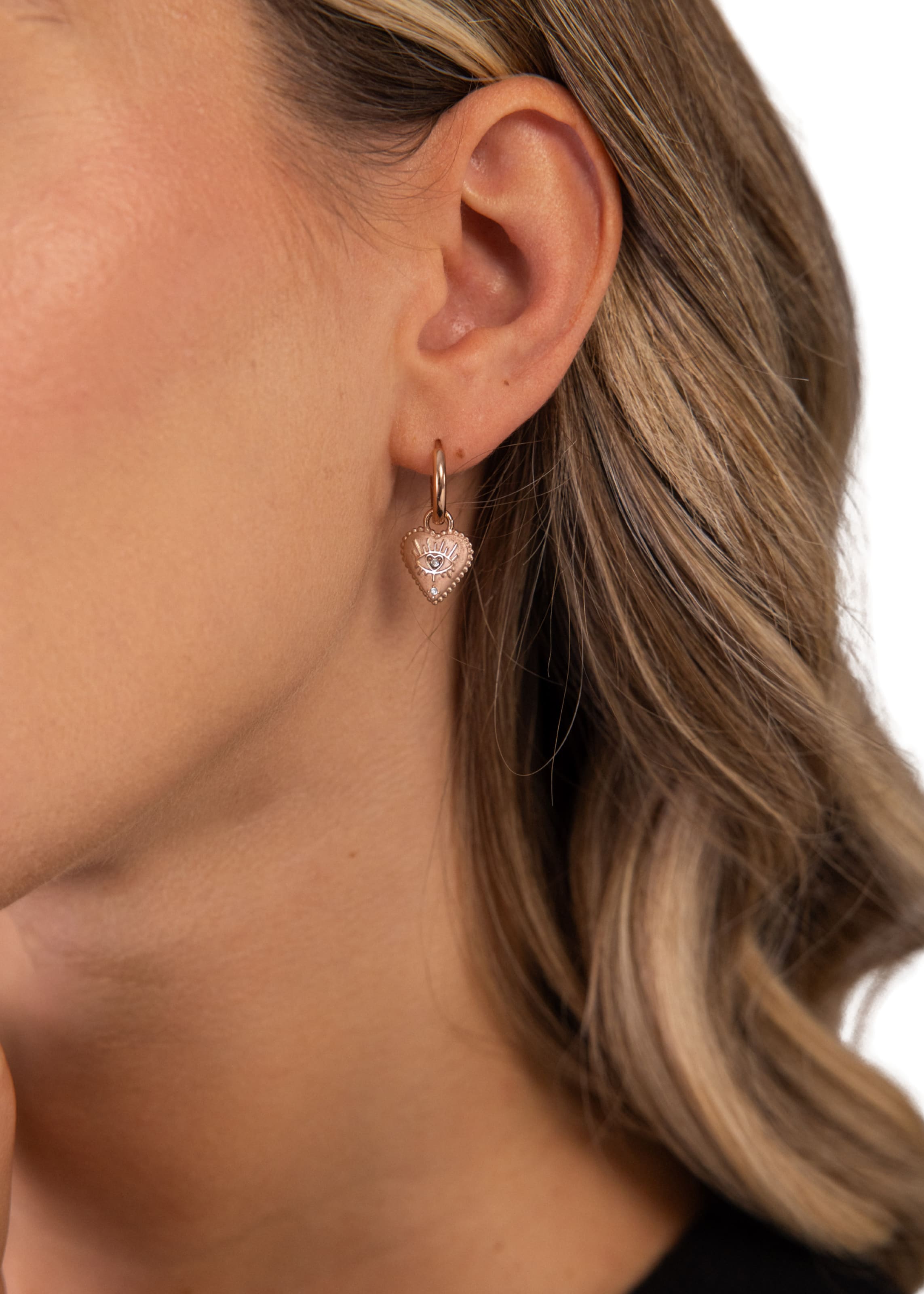 PURELEI Earrings 'Bright Heart' in Gold: front