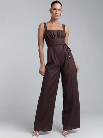 BWLDR Jumpsuit 'Orchid' in Brown