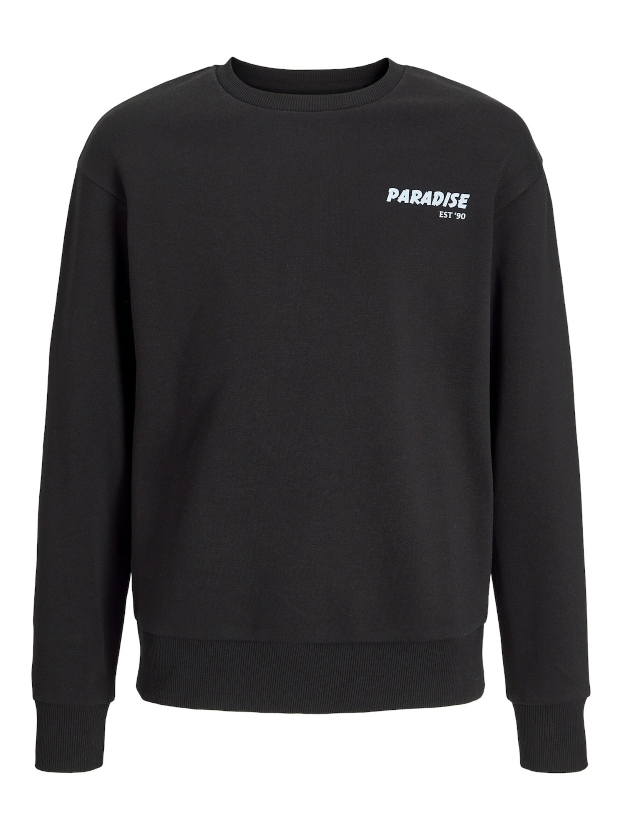 Jack & Jones Junior Sweatshirt 'Charge' in Zwart: voorkant