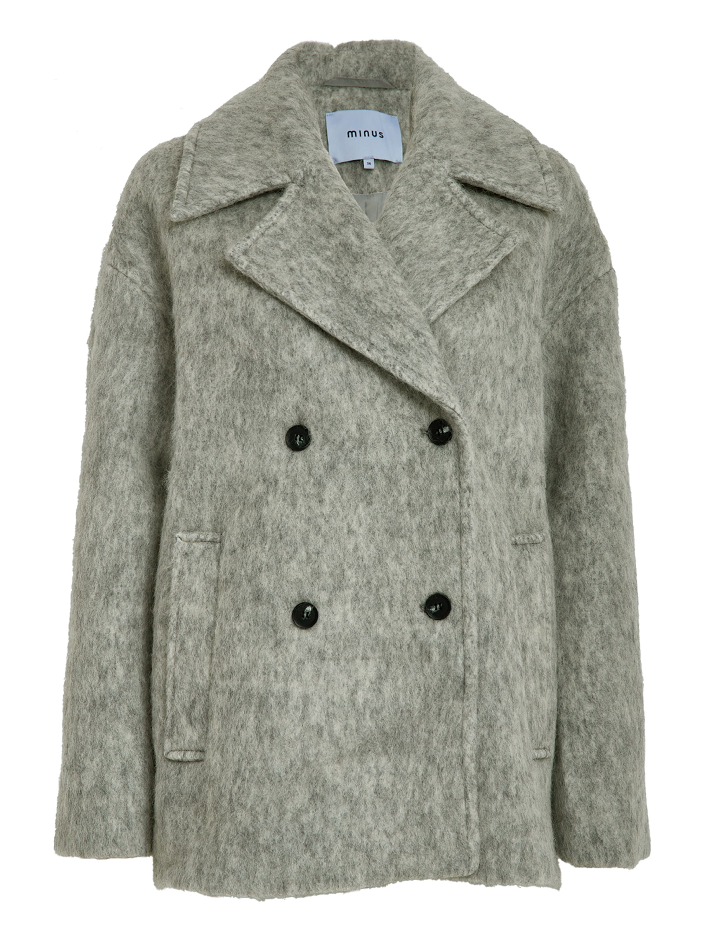 minus Mantel 'Clover' in Grau: Vorderseite