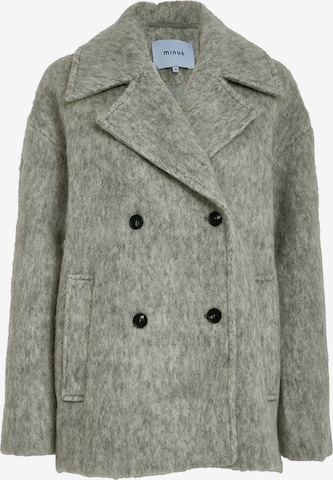 minus Pitkä talvitakki 'Clover' värissä harmaa: etupuoli