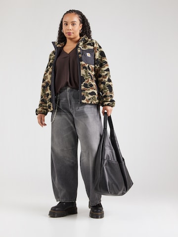 ONLY Carmakoma Blouse 'CARMETTA' in Brown