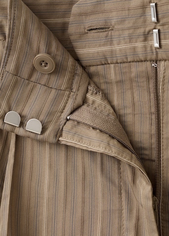 MANGO Wide Leg Hose 'Martin' in Braun