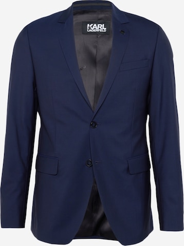 Karl Lagerfeld Слим Деловой пиджак в Синий: спереди