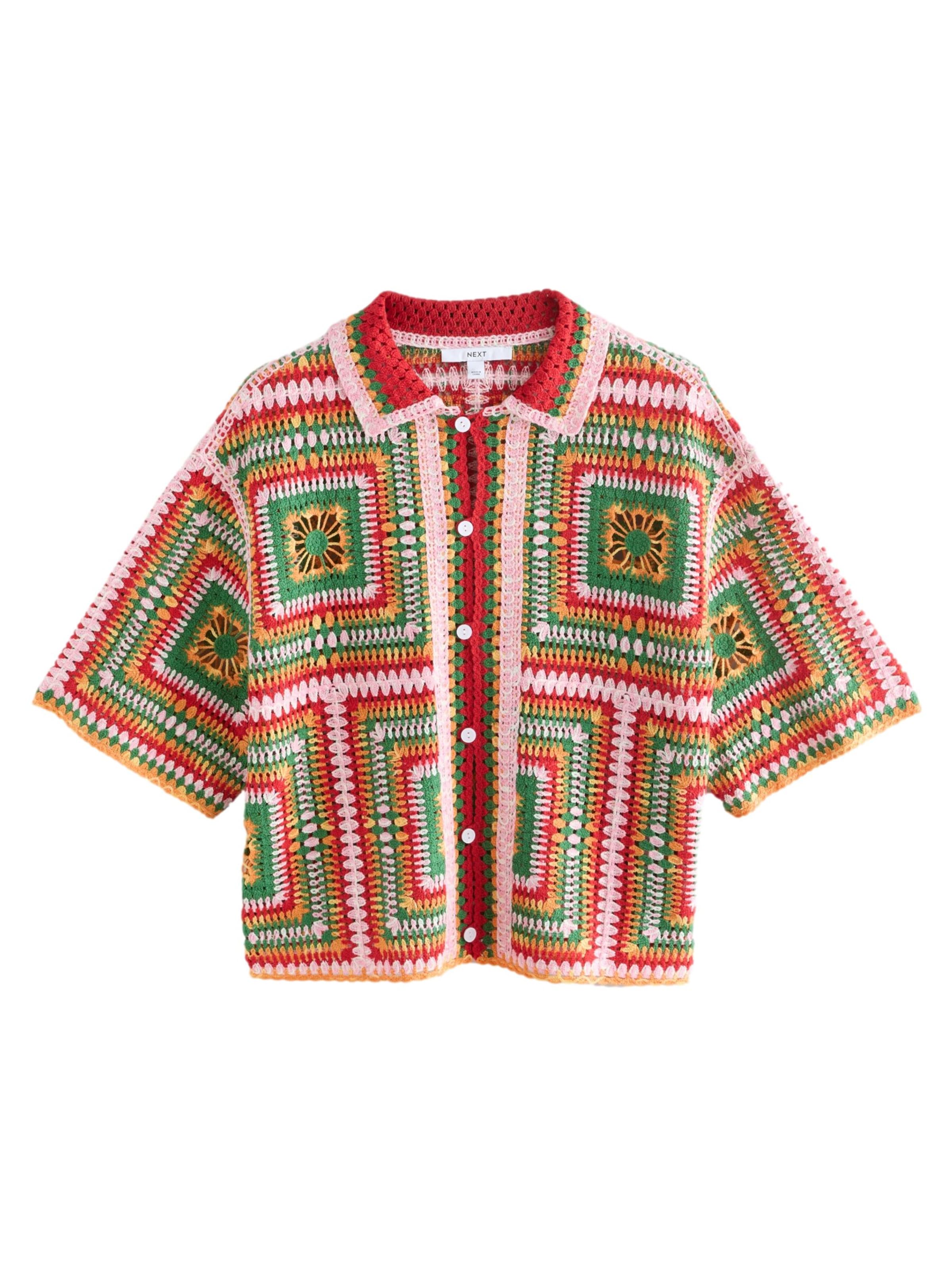 jauktas krāsas Next Adīta jaka: no priekšpuses