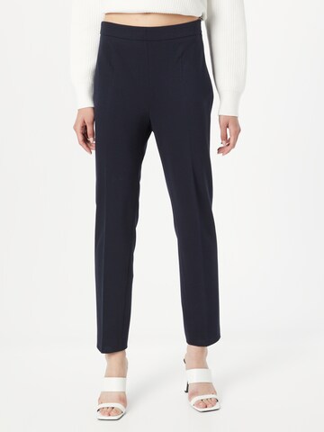 Regular Pantalon à plis 'TILUNARA' BOSS en bleu : devant