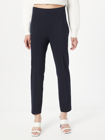 Regular Pantaloni cu dungă 'TILUNARA' de la BOSS Black pe albastru: față