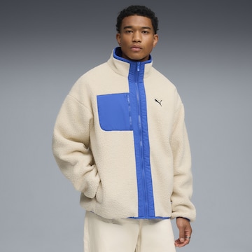 PUMA Funktionsfleecejacke in Weiß: Vorderseite