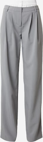 LeGer by Lena Gercke Loose fit Pleat-Front Pants 'Dilane Tall' in Grey: front