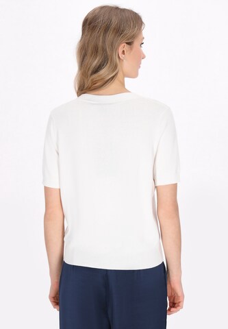 Cardigan DreiMaster Klassik en blanc