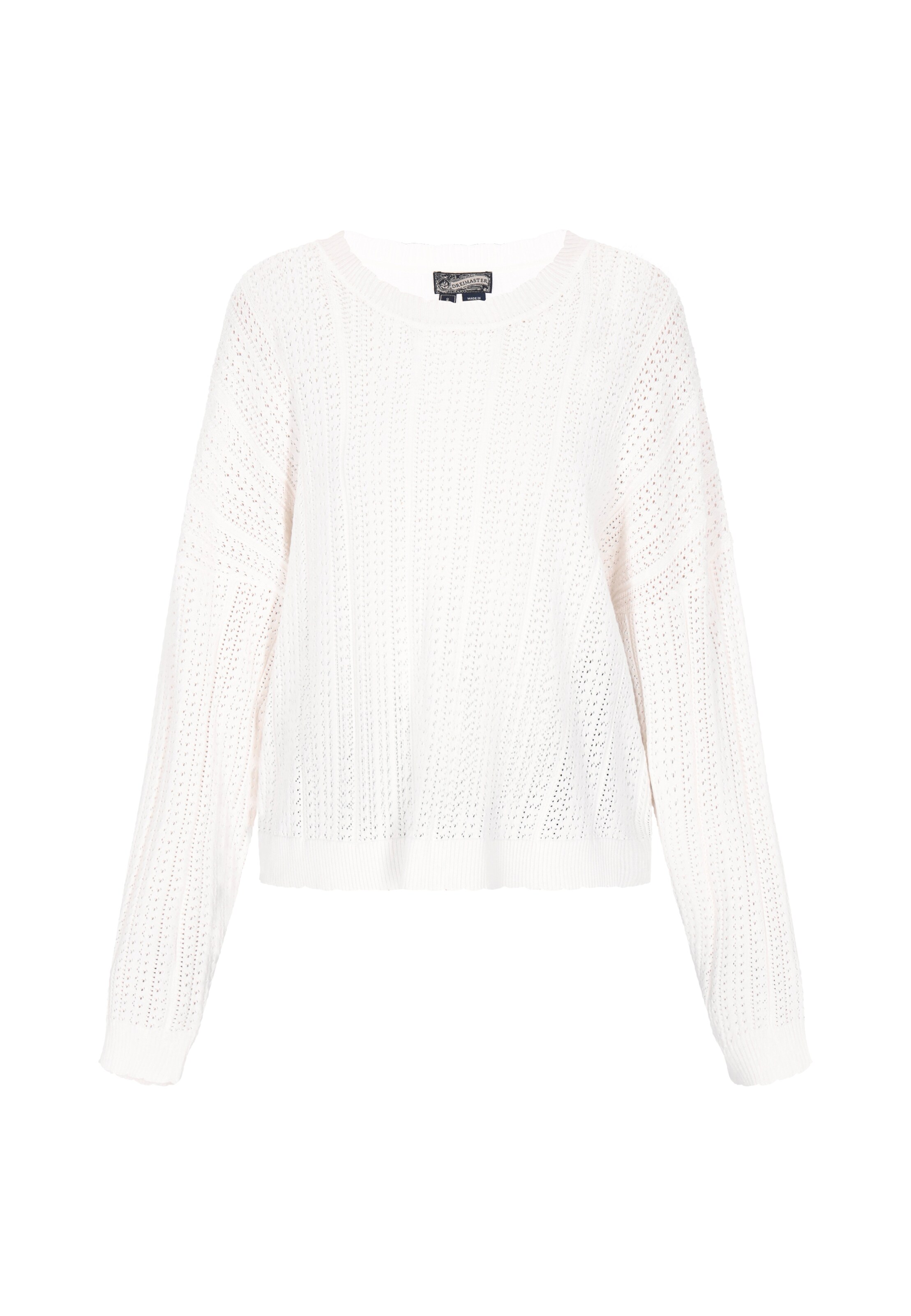 DreiMaster Vintage Pullover 'Vintage' in Weiß: Vorderseite