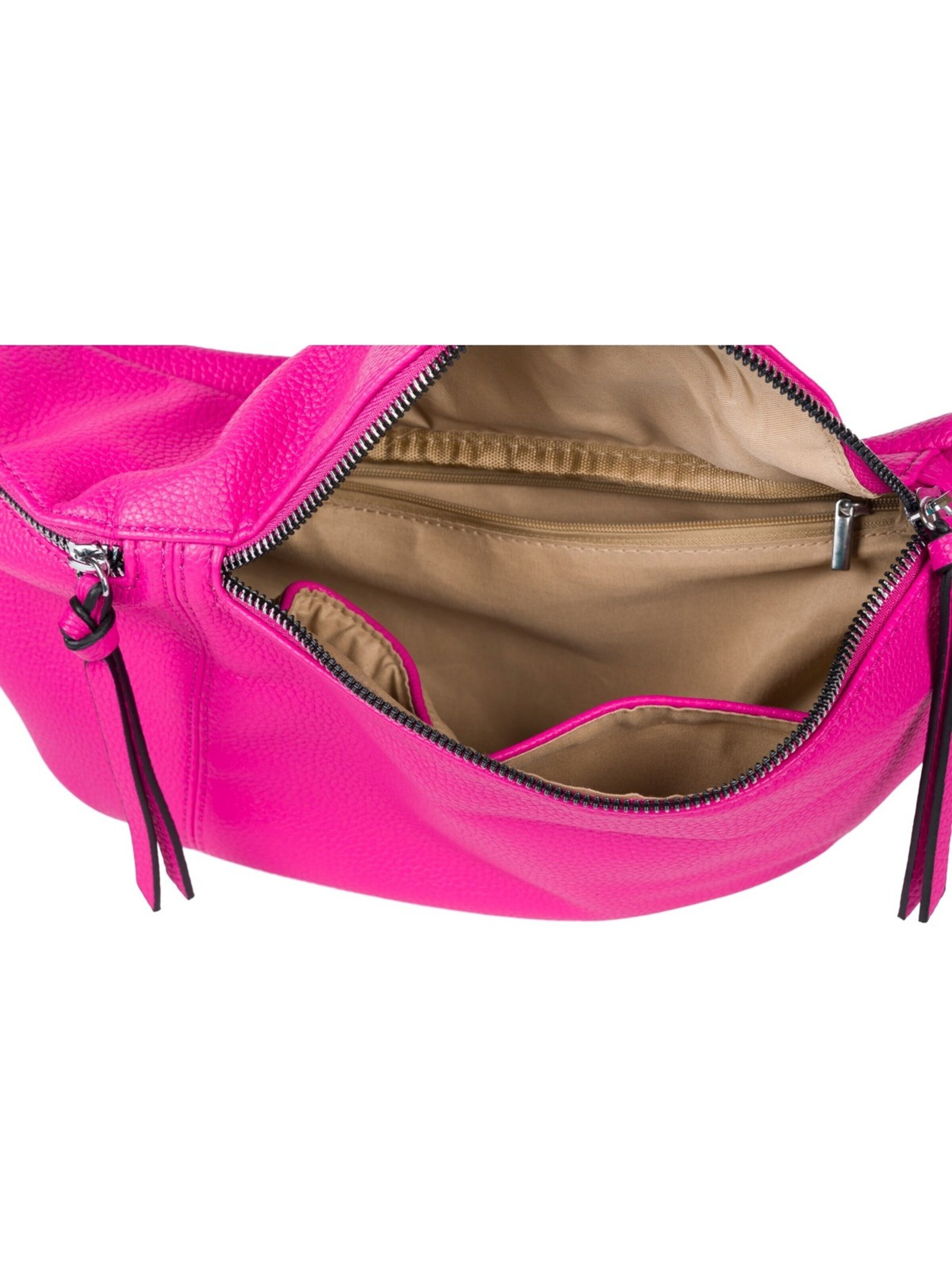 styleBREAKER Crossbody bag 'Halbmond Crossbody Bag Set 3-Teilig' in Pink