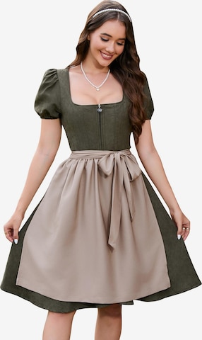 Yesfashion Dirndl in Green: front