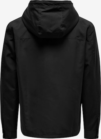 Only & Sons Between-Season Jacket in Black