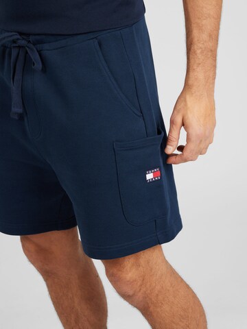 Tommy Jeans Regularen Hlače | modra barva