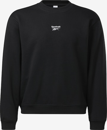 Sweat-shirt Reebok en noir : devant