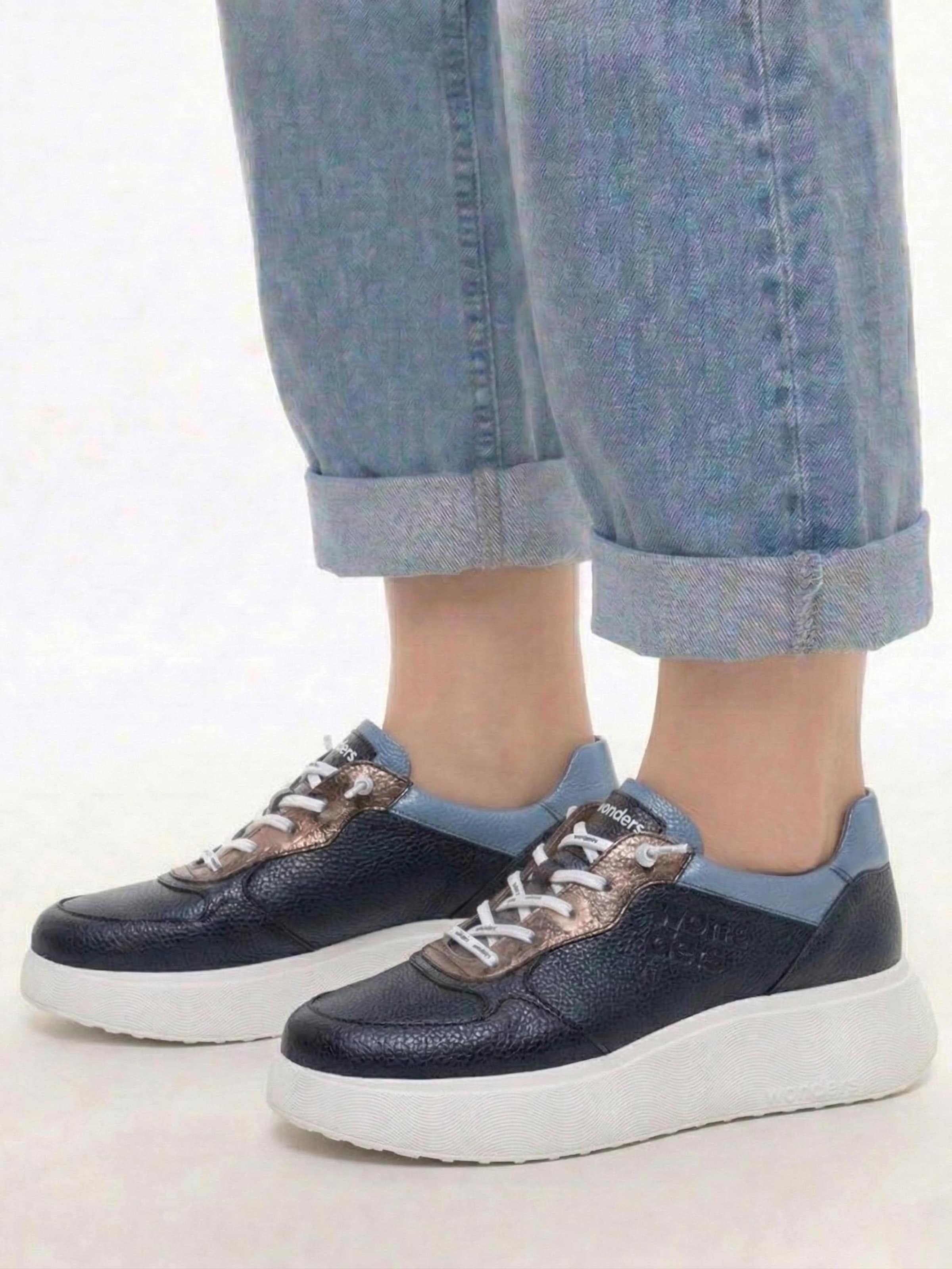 Wonders Sneakers laag 'A-3630' in Blauw: voorkant