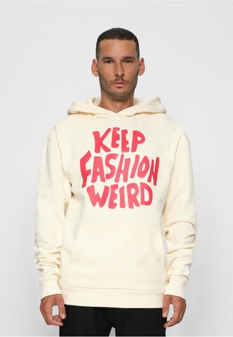 9N1M SENSE Sweatshirt 'Keep Fashion Weird' in White: front