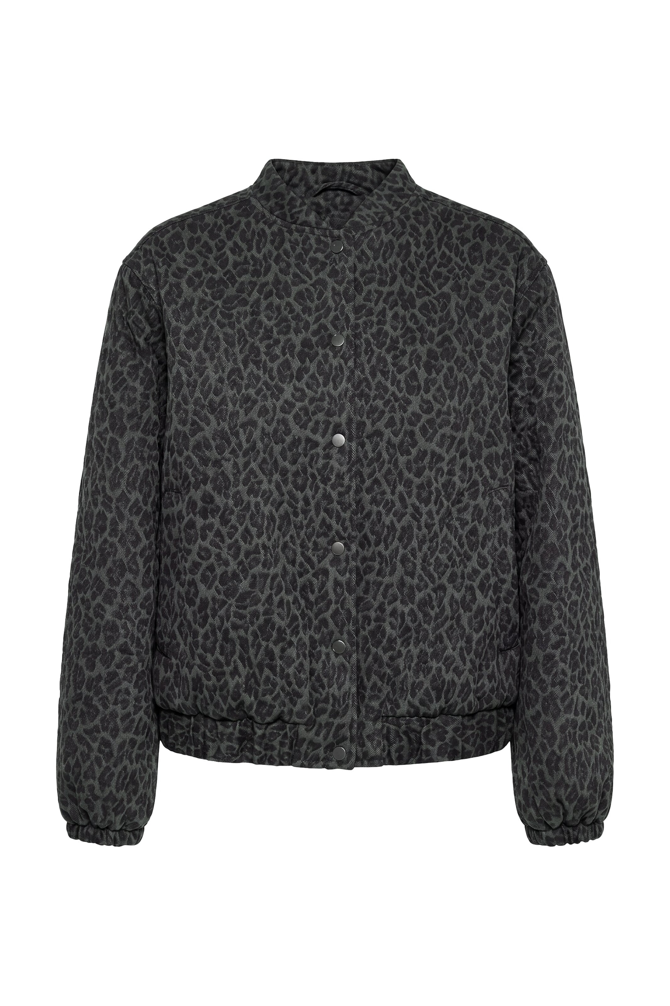 Studio Untold Between-season jacket in M-L in Grey / Dark green, Item view