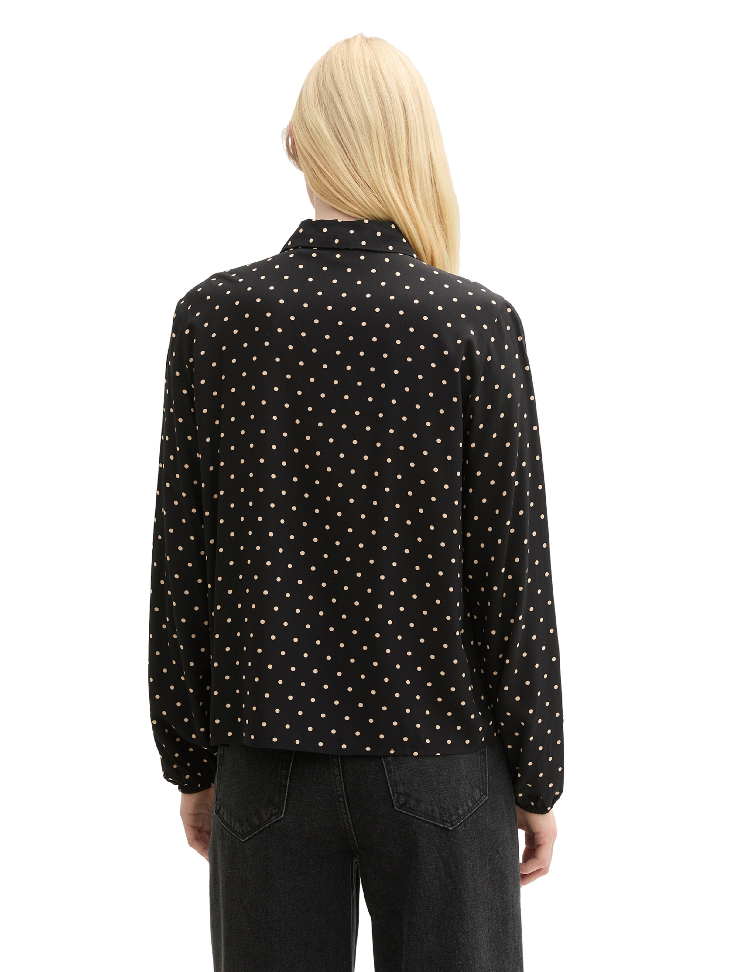 TOM TAILOR DENIM Bluse in Schwarz