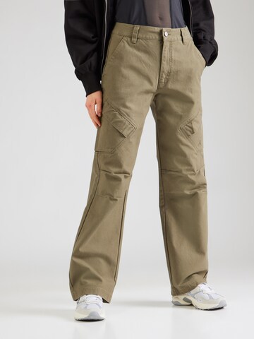 Wide leg Pantaloni 'CHICAGO' de la Jordan pe verde: față