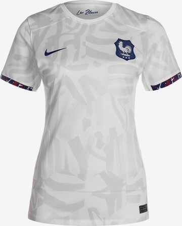NIKE Tricot 'Frankreich Away Stadium WM 2023' in Wit: voorkant