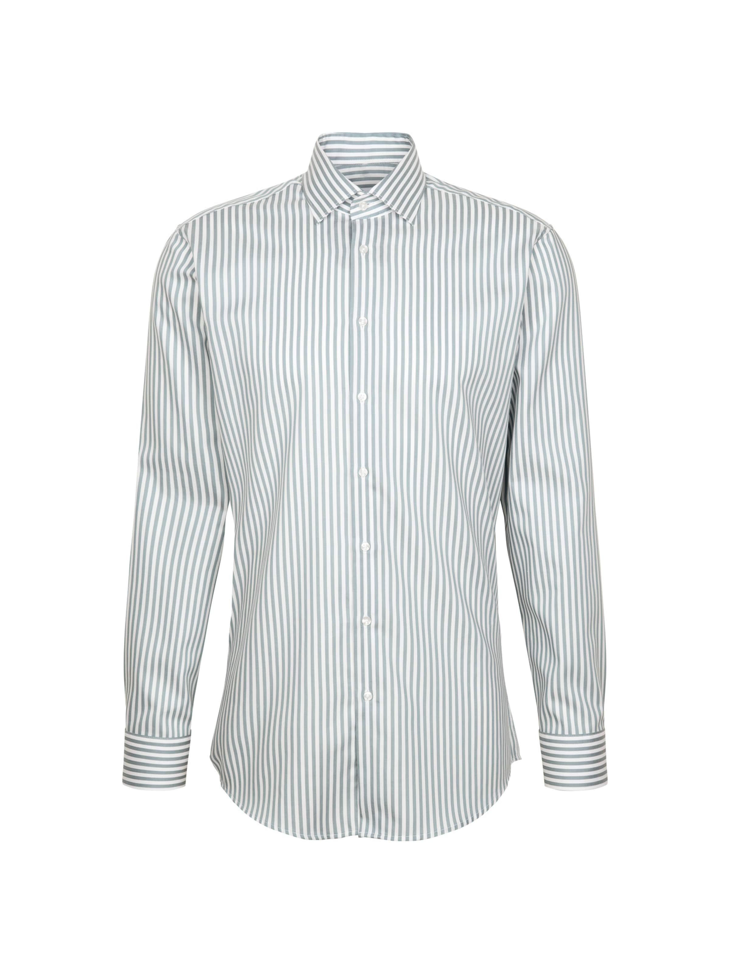 SEIDENSTICKER Overhemd in de kleur Groen / Wit, Productweergave