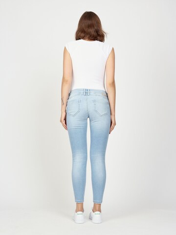 Gang Skinny Jeans '94NENA CROPPED' in Blauw