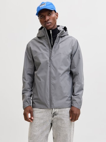 JACK & JONES - Chaqueta de entretiempo en gris: frente