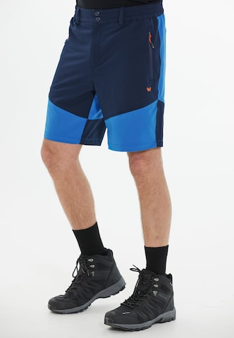 Whistler Regular Workout Pants 'AVIAN' in Blue: front
