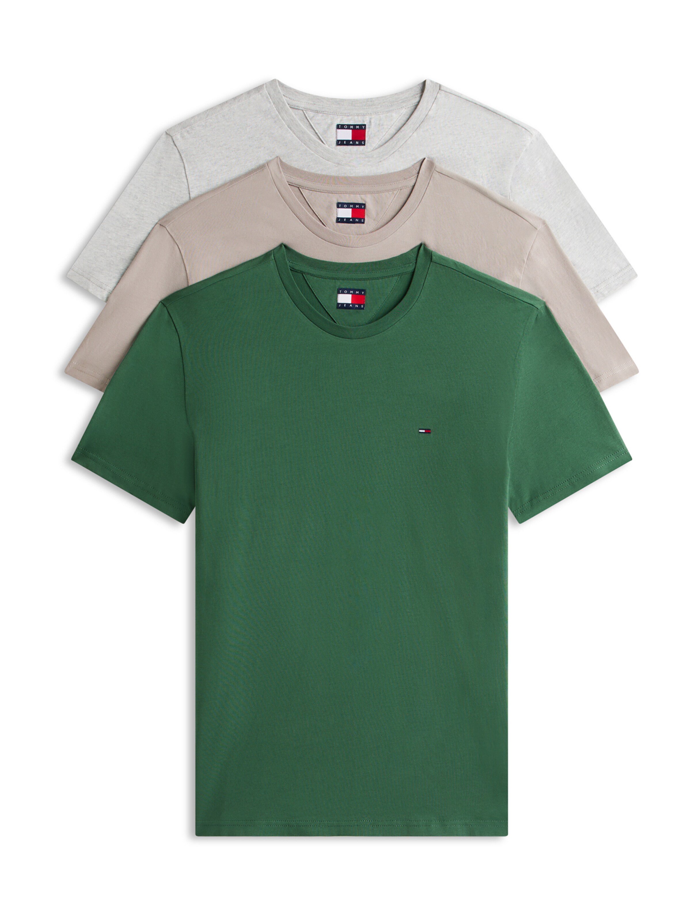 Tricou de la Tommy Jeans pe gri: față