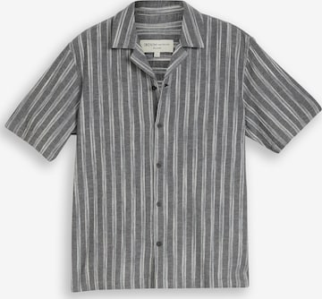 Coupe regular Chemise TOM TAILOR DENIM en noir : devant