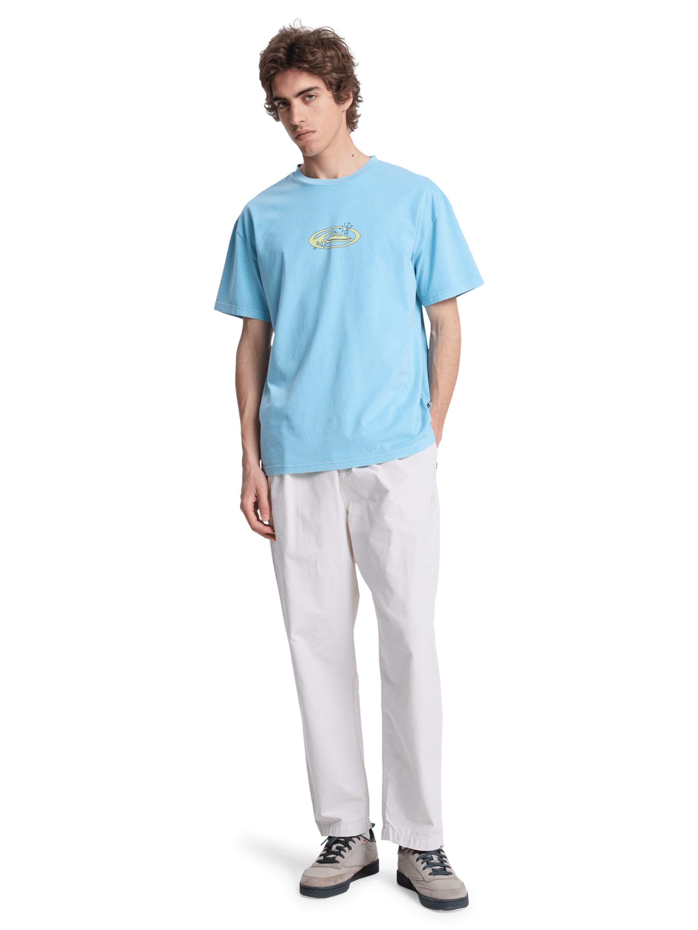 Loosefit Pantalon 'The Pipe Beach' QUIKSILVER en blanc