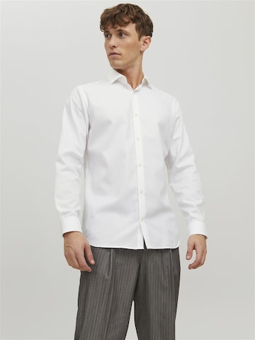 JACK & JONES Comfort Fit Skjorte 'PARKER' i hvid