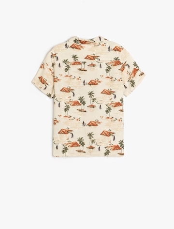 Koton Comfort fit Button up shirt in Beige