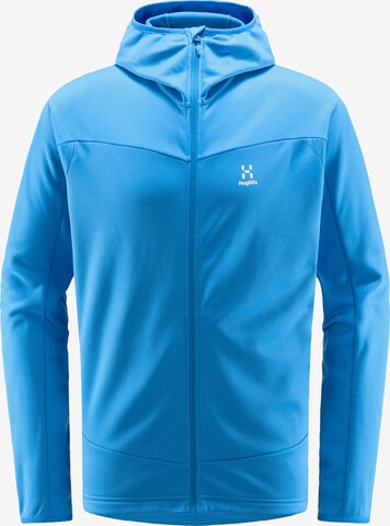 Haglöfs Athletic Fleece Jacket 'Frost Mid' in Blue: front