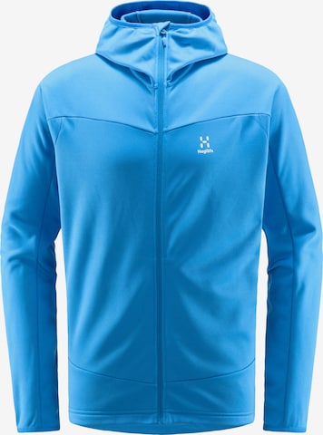 Haglöfs Athletic Fleece Jacket 'Frost Mid' in Blue: front