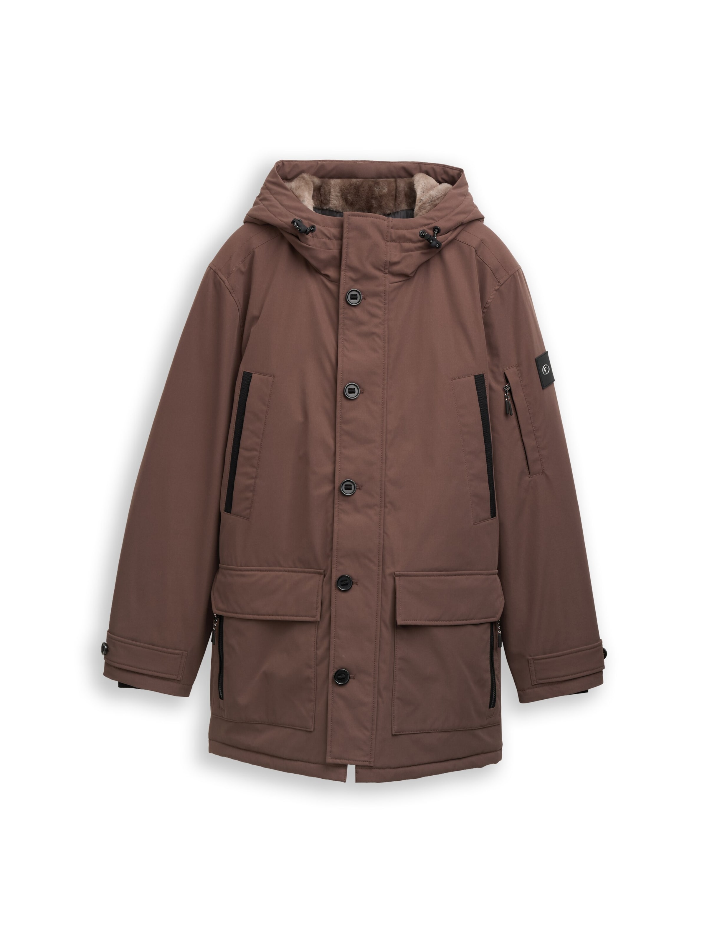 TOM TAILOR Parka in Braun: Vorderseite