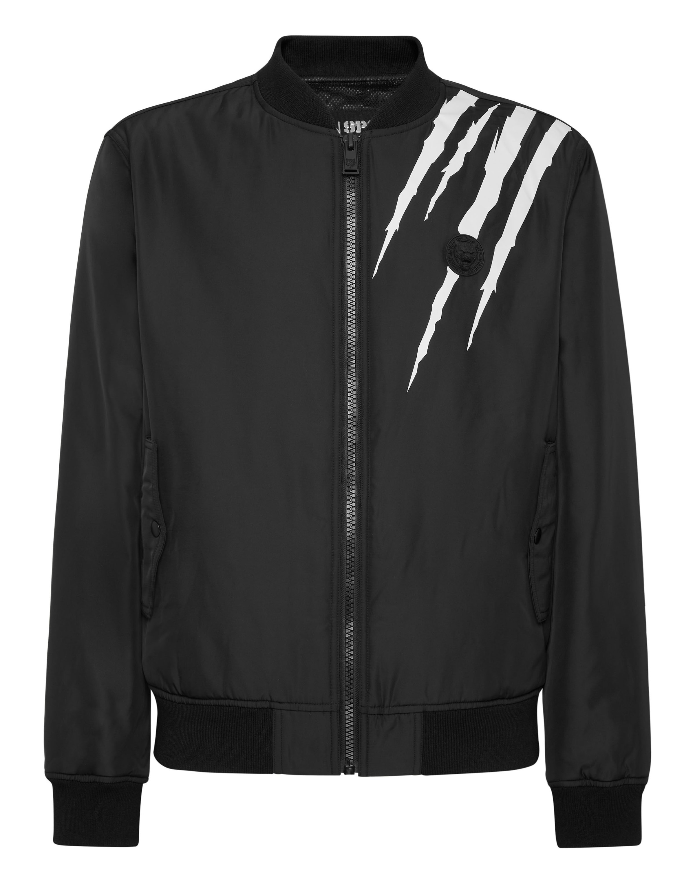 Plein Sport Between-season jacket 'Scratch' in Black / White, Item view