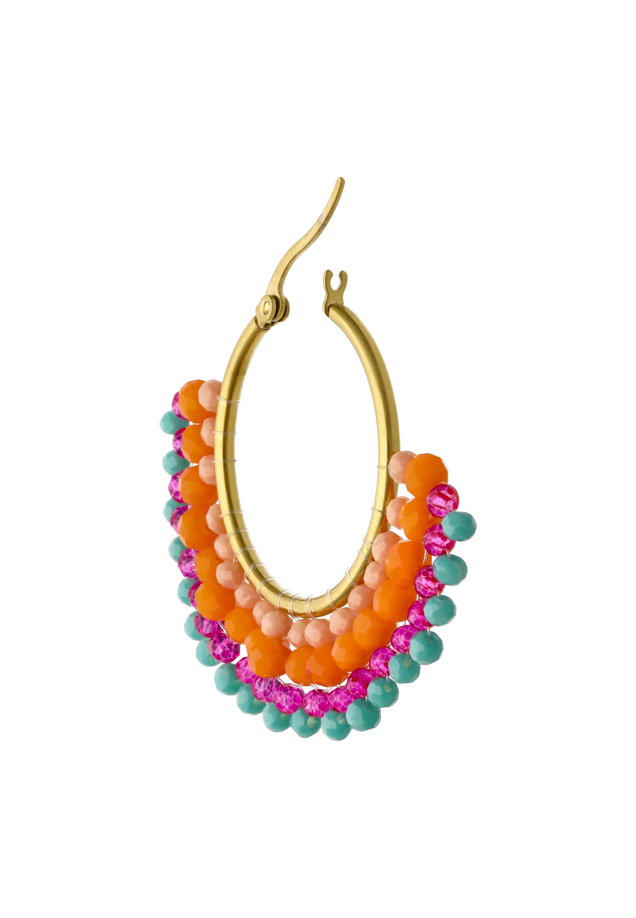 Boucles d'oreilles IZIA en orange