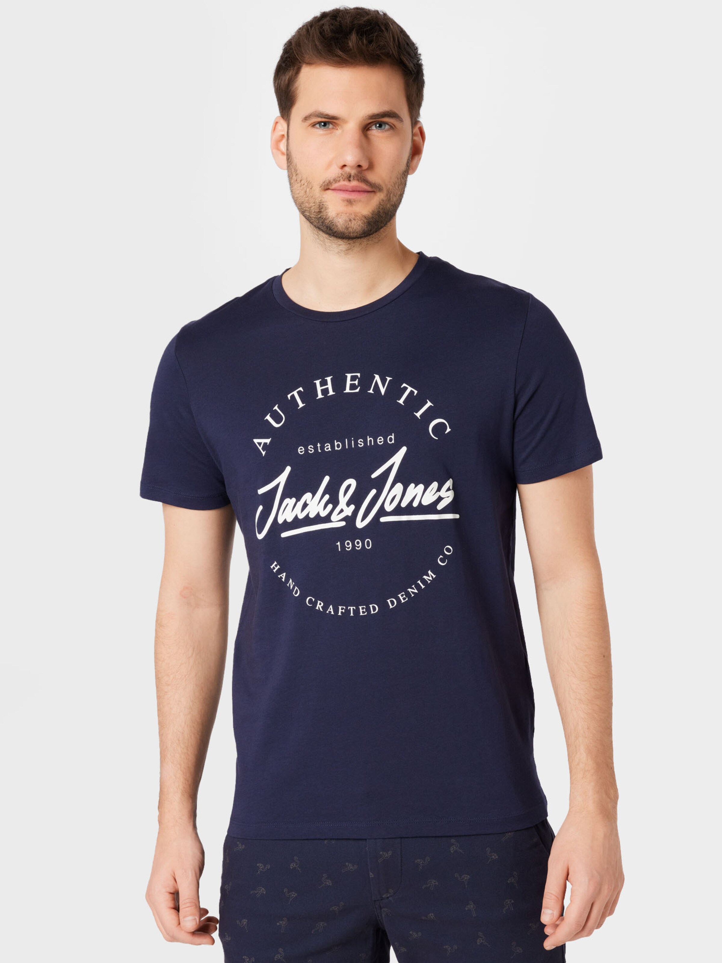 Tamsiai Mėlyna Jūros Spalva JACK \u0026 JONES Marškinėliai | ABOUT YOU