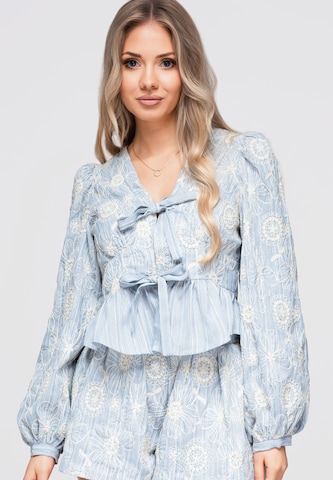 Chemisier Ombre en bleu : devant