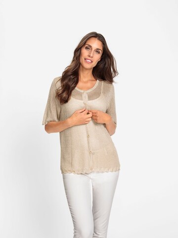 heine Strickjacke in Beige: Vorderseite