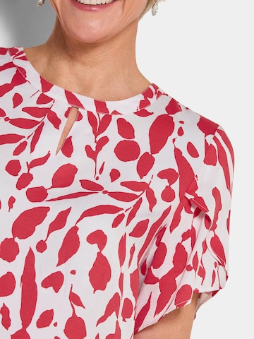 Goldner Blouse in Rood