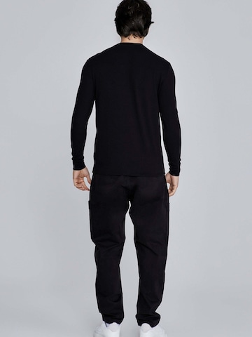 SikSilk Shirt 'Essentials Long Sleeve T-Shirt'‌‌‌ in Schwarz